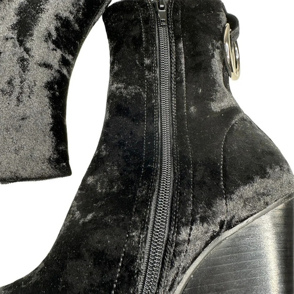 Jeffrey Campbell Walton Studded Bootie in Black Velvet Silver. Sz: 5.5 - Picture 10 of 14